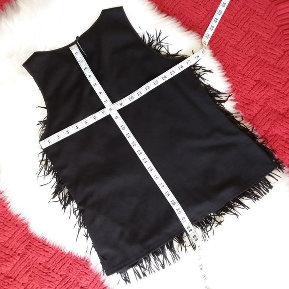 RSVP by Talbots Black Fringe Front Top S - Picture 4 of 7